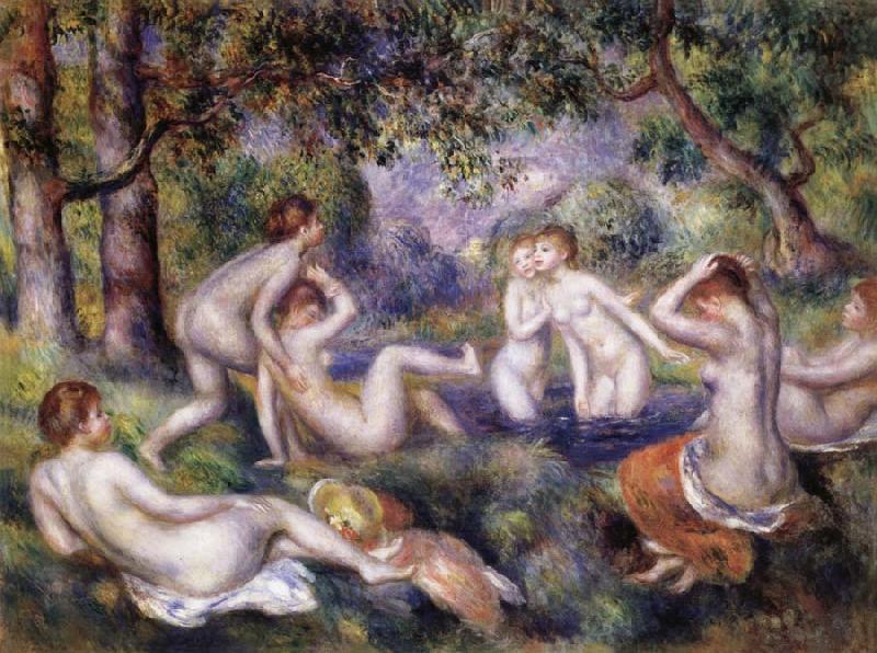 Pierre Renoir Bathers in the Forest oil painting image
